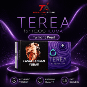 TEREA Twilight Pearl tobacco stick pack with purple and blue gradient packaging.