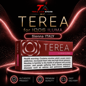 IQOS TEREA Sienna ITALY red pack for IQOS ILUMA at Terea UAE Store