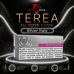 IQOS TEREA Silver Italy grey pack for IQOS ILUMA at Terea UAE Store