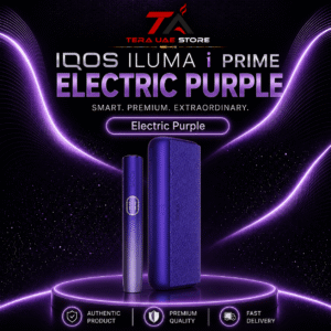 IQOS ILUMA i PRIME Electric Purple Holder and Pocket Charger at Terea UAE Store