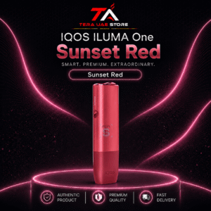IQOS ILUMA ONE Sunset Red compact all-in-one SMARTCORE device at Terea UAE Store