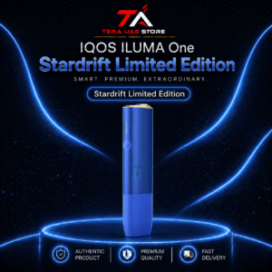 IQOS ILUMA ONE Stardrift Limited Edition Cosmic Blue all-in-one device at Terea UAE Store