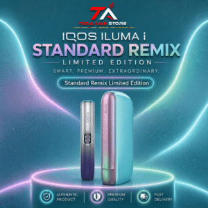 IQOS ILUMA i Standard REMIX Limited Edition Remix Blue Holder and Pocket Charger with iridescent blue green gold finish