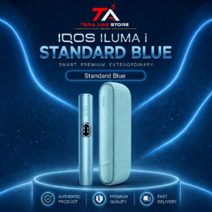 IQOS ILUMA i Standard Blue Breeze Blue Holder and Pocket Charger at Terea UAE Store