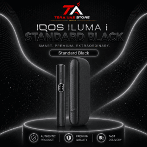 IQOS ILUMA i Standard Black Midnight Black Holder and Pocket Charger at Terea UAE Store