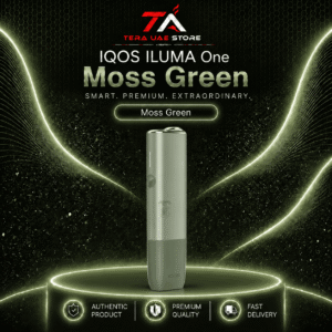 IQOS ILUMA ONE Moss Green compact all-in-one SMARTCORE device at Terea UAE Store