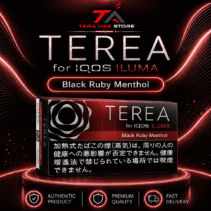 IQOS TEREA Black Ruby Menthol Japan pack at Terea UAE Store
