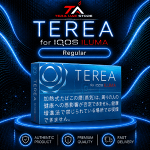 Box of IQOS TEREA Regular heatsticks in light blue packaging, marked with a "Sale!" tag.