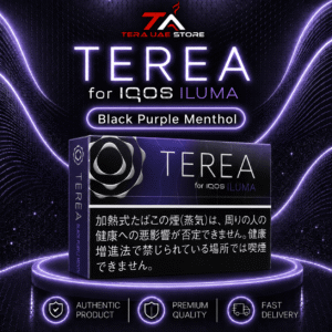 IQOS TEREA Black Purple Menthol Japan dark berry tobacco pack at Terea UAE Store