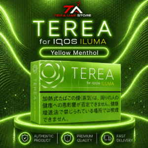 IQOS TEREA Yellow Menthol Japan pack for IQOS ILUMA with refreshing menthol flavor